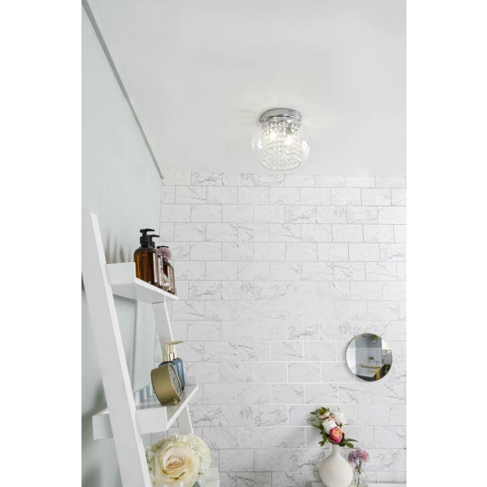 BHS Lighting Lucia Bathroom Flush Ceiling Light For Unisex 4 BHS Lighting Lucia Bathroom Flush Ceiling Light For Unisex - Image 4