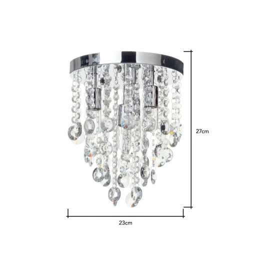 BHS Lighting Small Cirrus Flush Ceiling Light For Unisex 4 BHS Lighting Small Cirrus Flush Ceiling Light For Unisex - Image 4