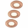 BHS Lighting Ruva 3 Pack Circular Fire Rated Spot Light For Unisex