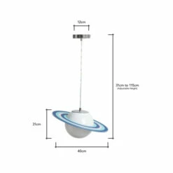 BHS Lighting Glow Saturn Pendant Ceiling Light For Unisex -BHS Lighting Sales Store unnamed file 431