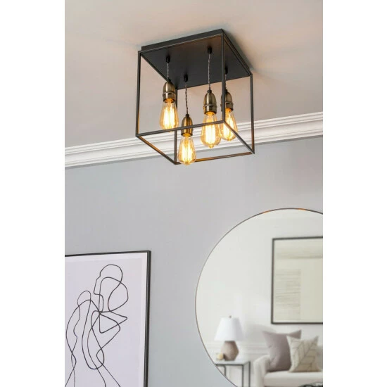 BHS Lighting Dexter Flush Ceiling Light For Unisex 4 BHS Lighting Dexter Flush Ceiling Light For Unisex - Image 4