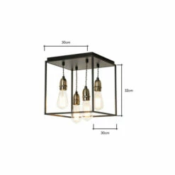 BHS Lighting Dexter Flush Ceiling Light For Unisex 10 BHS Lighting Dexter Flush Ceiling Light For Unisex -BHS Lighting Sales Store unnamed file 4318