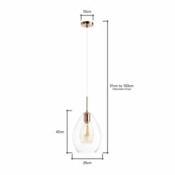 BHS Lighting Carmella Pendant Ceiling Light For Unisex -BHS Lighting Sales Store unnamed file 4348