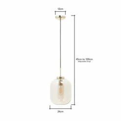 BHS Lighting Draper Pendant Ceiling Light For Unisex -BHS Lighting Sales Store unnamed file 4355