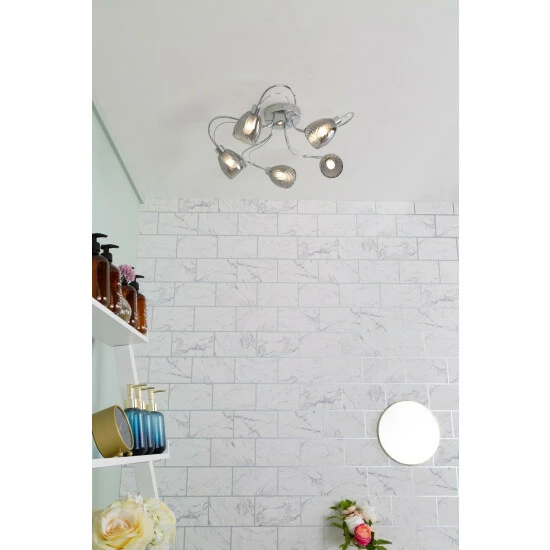 BHS Lighting Arya Bathroom Flush Ceiling Light For Unisex 4 BHS Lighting Arya Bathroom Flush Ceiling Light For Unisex - Image 4