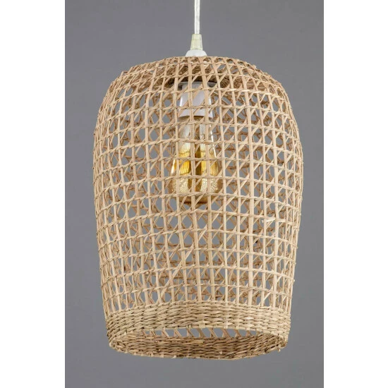 BHS Lighting Woven Rattan Easy Fit Light Shade For Unisex 2 BHS Lighting Woven Rattan Easy Fit Light Shade For Unisex - Image 2