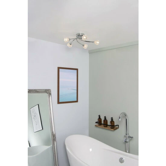 BHS Lighting Eliza Bathroom Flush Ceiling Light For Unisex 4 BHS Lighting Eliza Bathroom Flush Ceiling Light For Unisex - Image 4