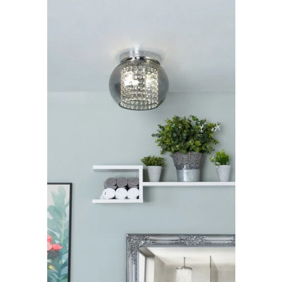 BHS Lighting Lucia Bathroom Flush Ceiling Light For Unisex 4 BHS Lighting Lucia Bathroom Flush Ceiling Light For Unisex - Image 4