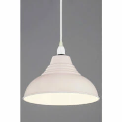 BHS Lighting Steel Diner Easy Fit Light Shade For Unisex