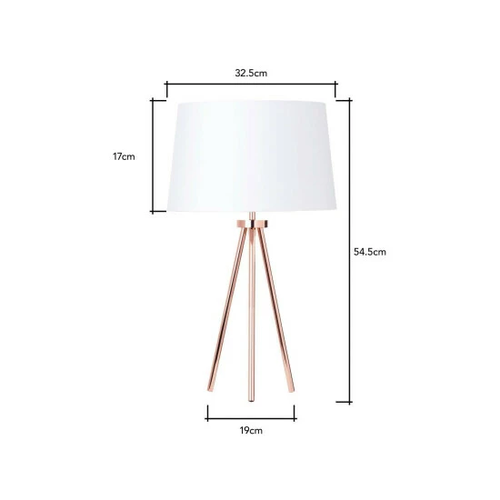 BHS Lighting Tristan Tripod Table Lamp For Unisex 5 BHS Lighting Tristan Tripod Table Lamp For Unisex - Image 5