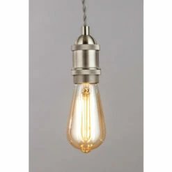BHS Lighting Industrial Style Pendant Ceiling Light For Unisex