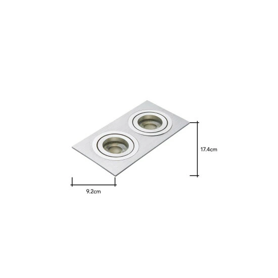BHS Lighting Faina Double Squared Spot Light For Unisex 5 BHS Lighting Faina Double Squared Spot Light For Unisex - Image 5