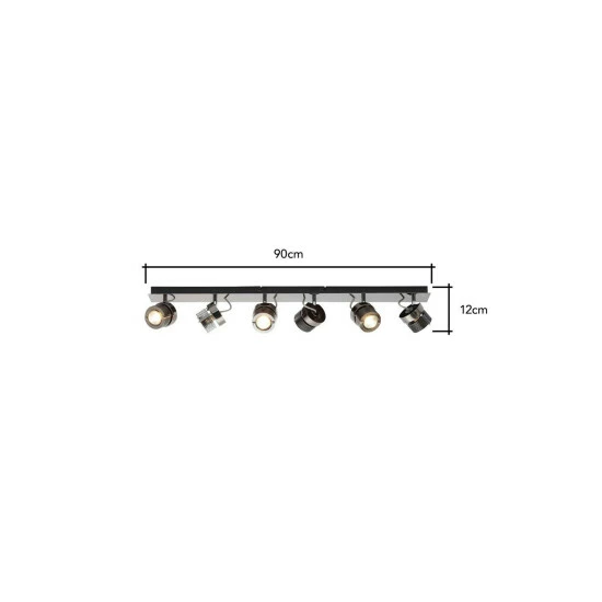 BHS Lighting Lucas Bar Spotlight Ceiling Light For Unisex 5 BHS Lighting Lucas Bar Spotlight Ceiling Light For Unisex - Image 5