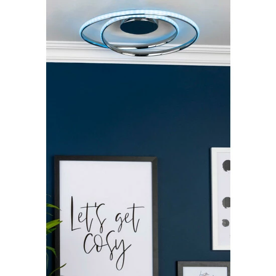 BHS Lighting Renzo Flush Colour Changing Ceiling Light For Unisex 4 BHS Lighting Renzo Flush Colour Changing Ceiling Light For Unisex - Image 4