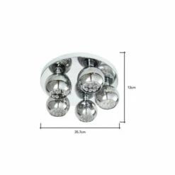 BHS Lighting Lucia Flush Ceiling Light For Unisex -BHS Lighting Sales Store unnamed file 4649