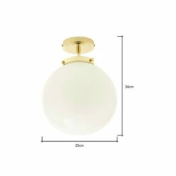 BHS Lighting Douro Semi Flush Ceiling Light For Unisex -BHS Lighting Sales Store unnamed file 4702
