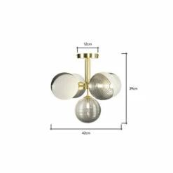 BHS Lighting Emile Flush Ceiling Light For Unisex -BHS Lighting Sales Store unnamed file 4708