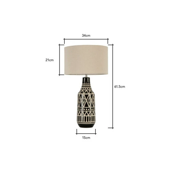 BHS Lighting Odin Tribal Table Lamp For Unisex 5 BHS Lighting Odin Tribal Table Lamp For Unisex - Image 5