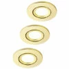 BHS Lighting Ruva 3 Pack Circular Fire Rated Spot Light For Unisex