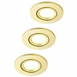 BHS Lighting Ruva 3 Pack Circular Fire Rated Spot Light For Unisex