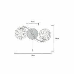 BHS Lighting Orianna Wall Light For Unisex -BHS Lighting Sales Store unnamed file 484