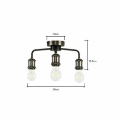 BHS Lighting Mario Small Flush Ceiling Light For Unisex -BHS Lighting Sales Store unnamed file 4842