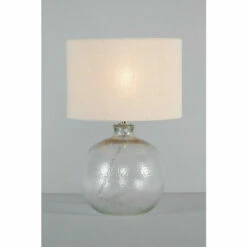 BHS Lighting Alfie Bobble Glass Table Lamp For Unisex