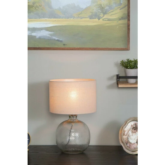 BHS Lighting Alfie Bobble Glass Table Lamp For Unisex 4 BHS Lighting Alfie Bobble Glass Table Lamp For Unisex - Image 4