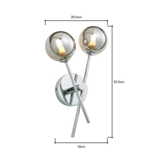 BHS Lighting Nera Wall Light For Unisex 5 BHS Lighting Nera Wall Light For Unisex - Image 5