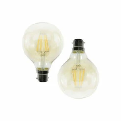 BHS Lighting Pack Of 2 Gold Tint 4W B22 Bayonet Cap Globe Bulb For Unisex
