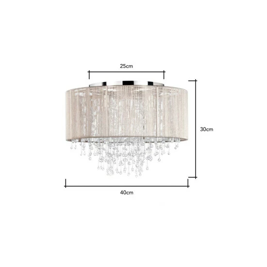 BHS Lighting Viola Flush Ceiling Light For Unisex 6 BHS Lighting Viola Flush Ceiling Light For Unisex - Image 6