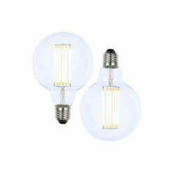 BHS Lighting Pack Of 2 6W E27 Edison Screw Globe Bulb For Unisex