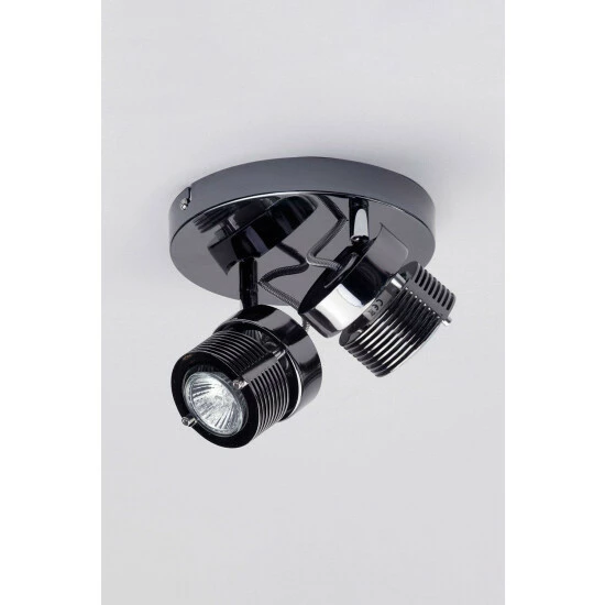 BHS Lighting Twin Lucas Plate Spotlight Ceiling Light For Unisex 2 BHS Lighting Twin Lucas Plate Spotlight Ceiling Light For Unisex - Image 2