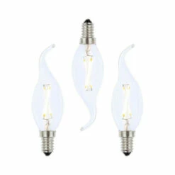 BHS Lighting Pack Of 3 2W E14 Small Edison Screw Candle Bulb For Unisex