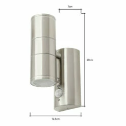 BHS Lighting Delting Up And Down Wall Light With Sensor For Unisex -BHS Lighting Sales Store unnamed file 5295
