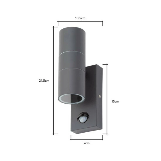 BHS Lighting Jared Wall Light With Sensor For Unisex 5 BHS Lighting Jared Wall Light With Sensor For Unisex - Image 5