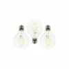 BHS Lighting Pack Of 3 4W E27 Edison Screw Globe Bulb For Unisex