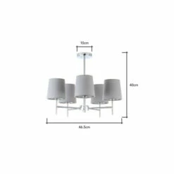 BHS Lighting Mira Semi Flush Ceiling Light For Unisex -BHS Lighting Sales Store unnamed file 533