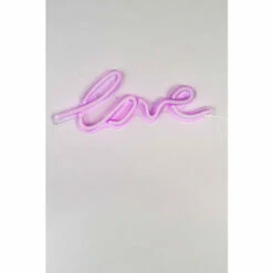 BHS Lighting Glow Love Neon Wall Light For Unisex