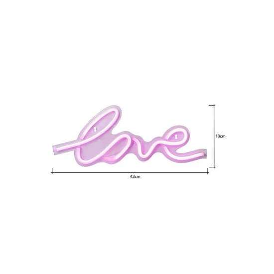 BHS Lighting Glow Love Neon Wall Light For Unisex 5 BHS Lighting Glow Love Neon Wall Light For Unisex - Image 5