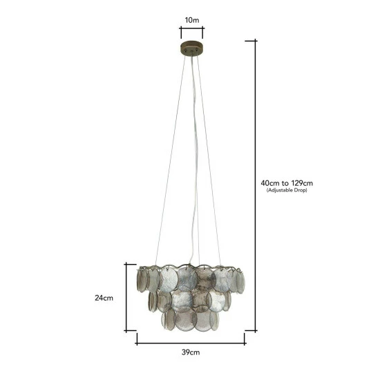 BHS Lighting Ellie Chandelier For Unisex 5 BHS Lighting Ellie Chandelier For Unisex - Image 5