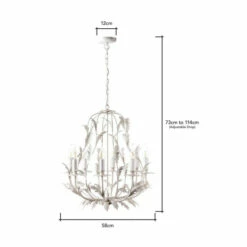 BHS Lighting Flo 8 Light Chandelier For Unisex -BHS Lighting Sales Store unnamed file 5558
