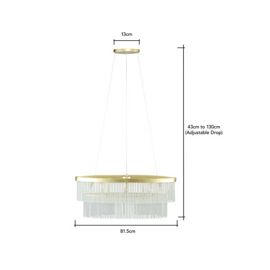 BHS Lighting Aubrey Ceiling Pendant Light For Unisex 5 BHS Lighting Aubrey Ceiling Pendant Light For Unisex - Image 5