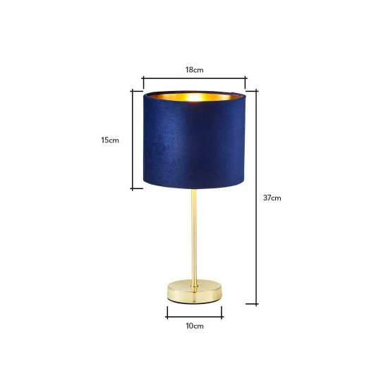 BHS Lighting Velvet Table Lamp For Unisex 5 BHS Lighting Velvet Table Lamp For Unisex - Image 5