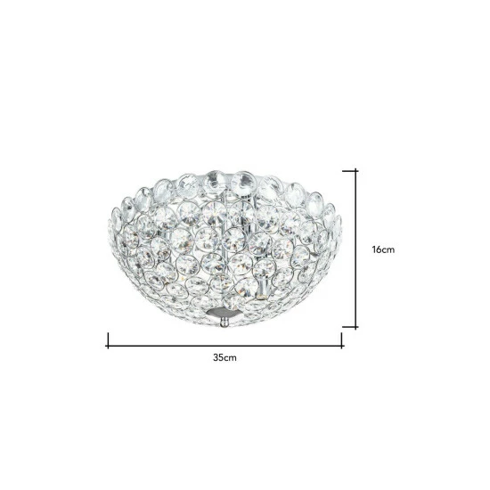 BHS Lighting Ava Flush Ceiling Light For Unisex 5 BHS Lighting Ava Flush Ceiling Light For Unisex - Image 5