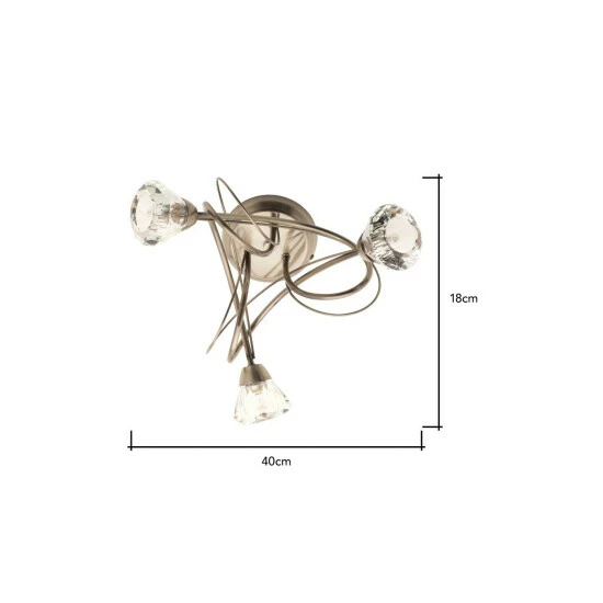 BHS Lighting Marianne Flush Ceiling Light For Unisex 4 BHS Lighting Marianne Flush Ceiling Light For Unisex - Image 4