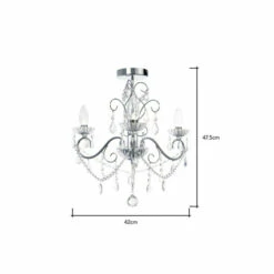 BHS Lighting Small Daphne Chandelier For Unisex -BHS Lighting Sales Store unnamed file 787