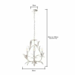 BHS Lighting Flo 3 Light Chandelier For Unisex -BHS Lighting Sales Store unnamed file 810