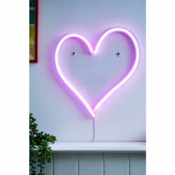 BHS Lighting Glow Heart Neon Wall Light For Unisex -BHS Lighting Sales Store unnamed file 827