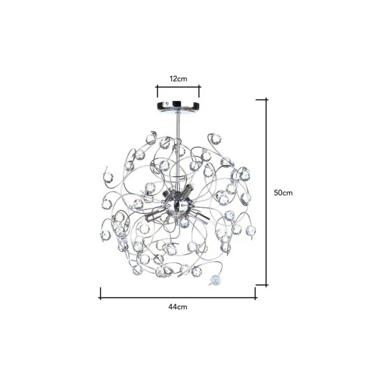 BHS Lighting Lila Sputnik Flush Ceiling Light For Unisex 5 BHS Lighting Lila Sputnik Flush Ceiling Light For Unisex - Image 5